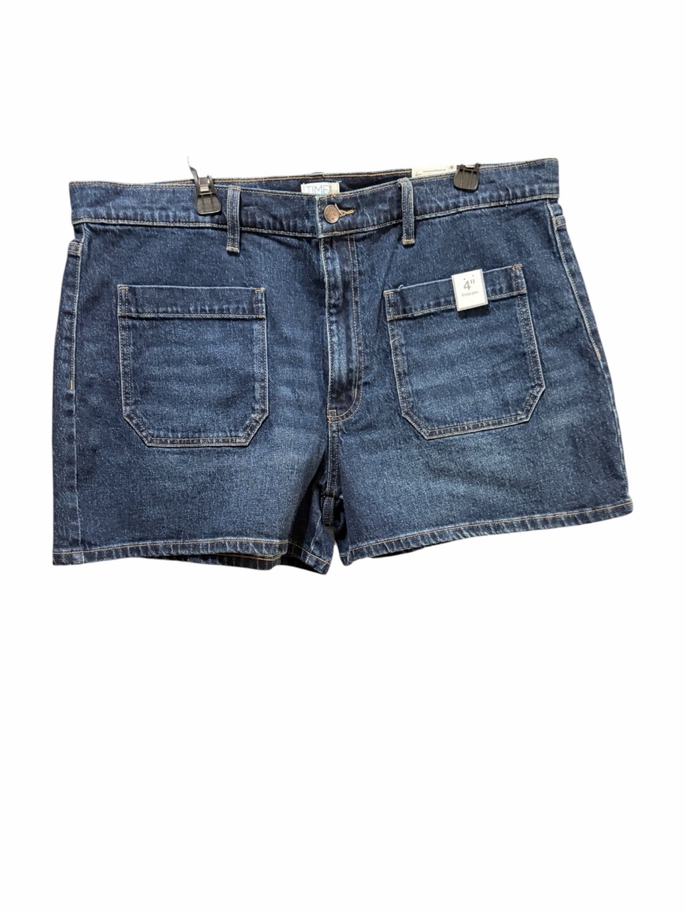 Time and Tru Dark Blue Denim Jean Shorts - Picture 2 of 5